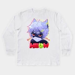 MEOW #2 Kids Long Sleeve T-Shirt